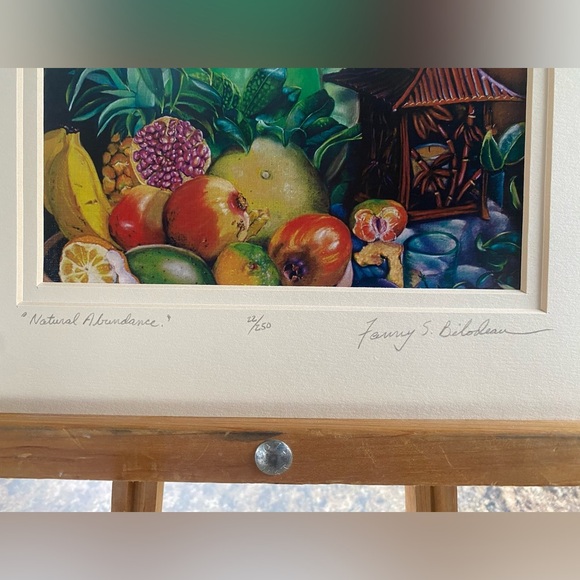 Fanny Bilodeau “Natural Abundance” Tropical Art Print Signed and Numbered - Picture 3 of 4
